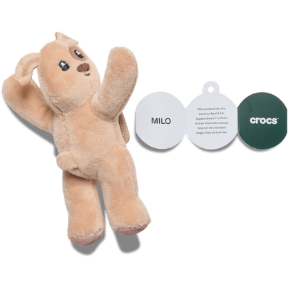Huggitz Brown Puppy Jibbitz Shoe Charm - Crocs