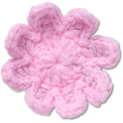 Crochet Light Pink Flower Jibbitz™ charms - Crocs