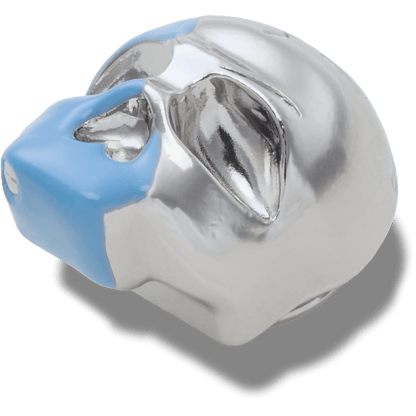 Silver and Blue Enamel Skull Jibbitz™ charms - Crocs