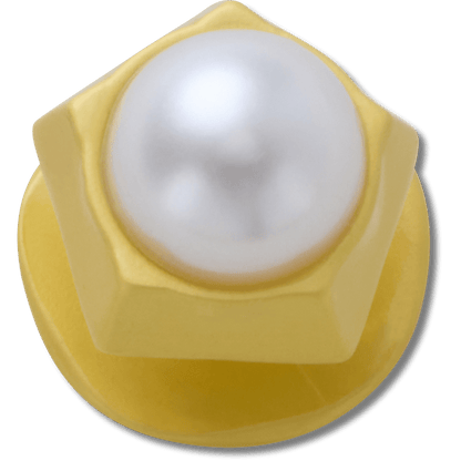 Gold Pentagon Pearl Jibbitz™ charms - Crocs