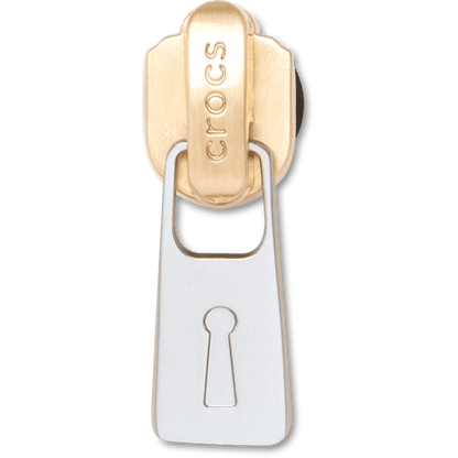 Gold and Silver Zipper Jibbitz™ charms - Crocs