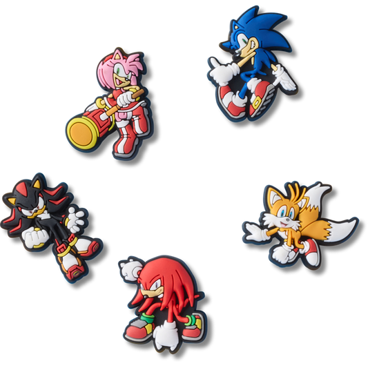 Sonic the Hedgehog 5Pck Jibbitz™ charms Women|Men|Kids|Jibbitz™ Charms For Sale