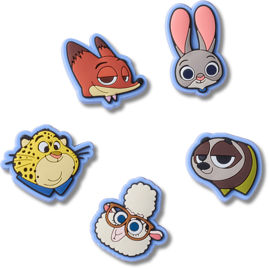 b'Disney Zootopia 2 5 Pack Jibbitz Shoe Charm' Women|Men|Kids|Jibbitz™ Charms Discount