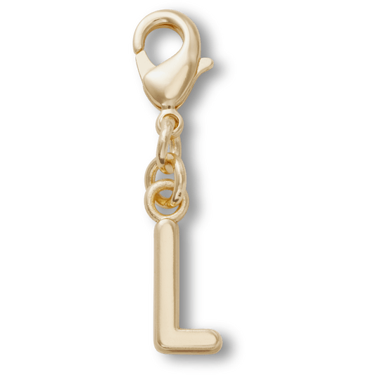 Gold Letter L Charm Jibbitz™ charms Women|Men|Kids|Jibbitz™ Charms For Sale