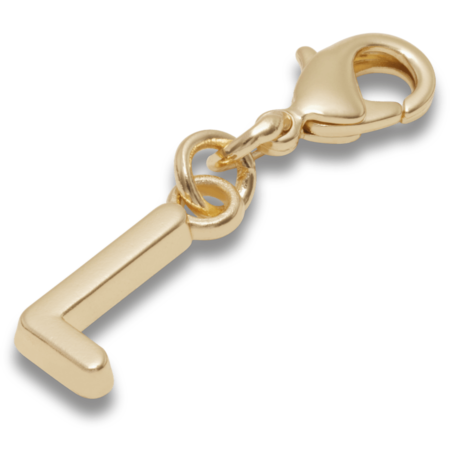 Gold Letter L Charm Jibbitz™ charms Women|Men|Kids|Jibbitz™ Charms For Sale