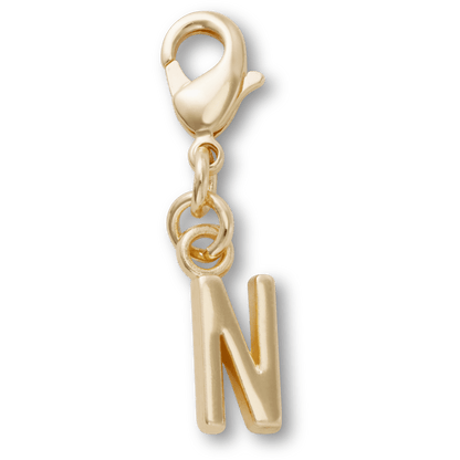 Gold Letter N Charm Jibbitz™ charms - Crocs