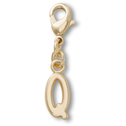 Gold Letter Q Charm Jibbitz™ charms Women|Men|Kids|Jibbitz™ Charms For Sale