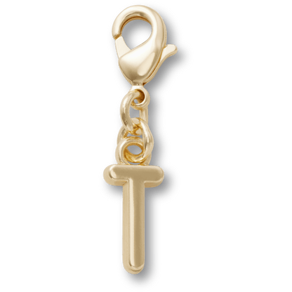 Gold Letter T Charm Jibbitz™ charms - Crocs