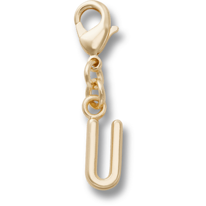 Gold Letter U Charm Jibbitz™ charms - Crocs