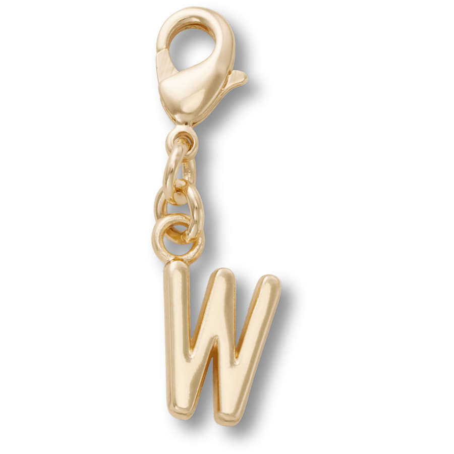 Gold Letter W Charm Jibbitz™ charms Women|Men|Kids|Jibbitz™ Charms Outlet