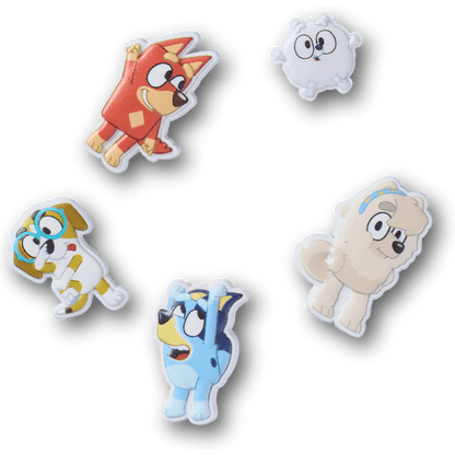 Bluey 5 Pack Jibbitz Shoe Charm - Crocs