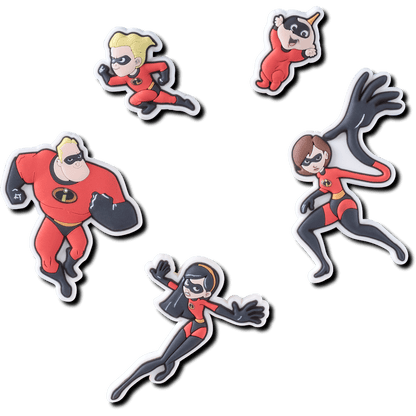Pixar Incredibles 5 Pack Jibbitz charm - Crocs