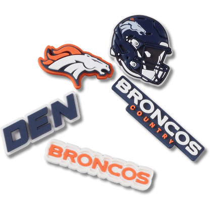NFL Denver Broncos 5 Pack Jibbitz Shoe Charm - Crocs