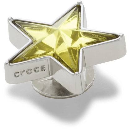 Silver and Green SMT Gem Star Jibbitz™ charms - Crocs