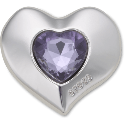 SilverandPurple SMT Gem Heart Jibbitz™ charms - Crocs