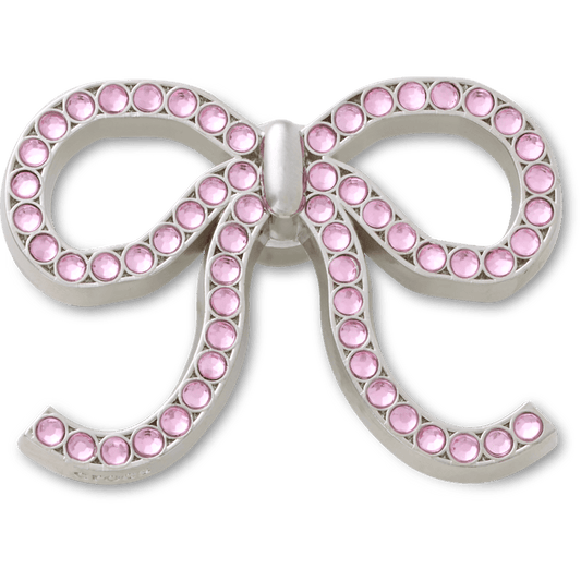Pink Glittery Bow Jibbitz™ charms Women|Men|Jibbitz™ Charms Discount