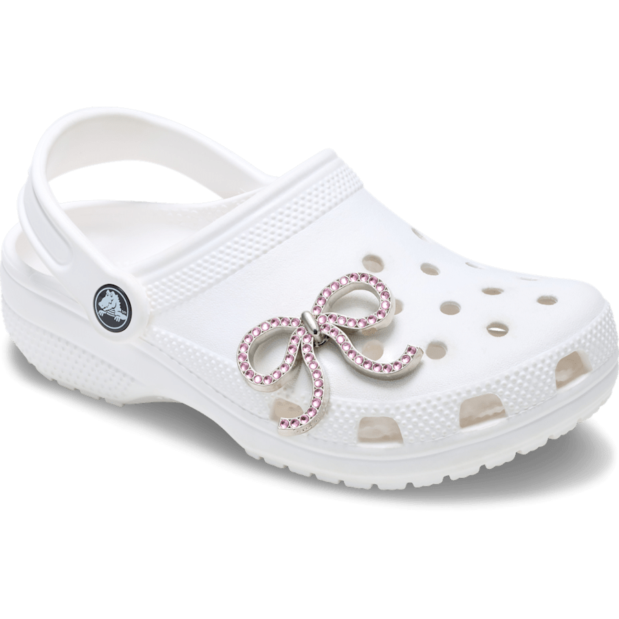 Pink Glittery Bow Jibbitz™ charms Women|Men|Jibbitz™ Charms Discount