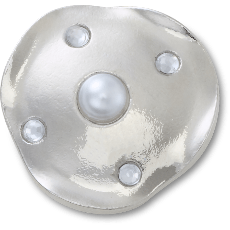 Silver and Pearl Disc Jibbitz™ charms Women|Men|Jibbitz™ Charms Online