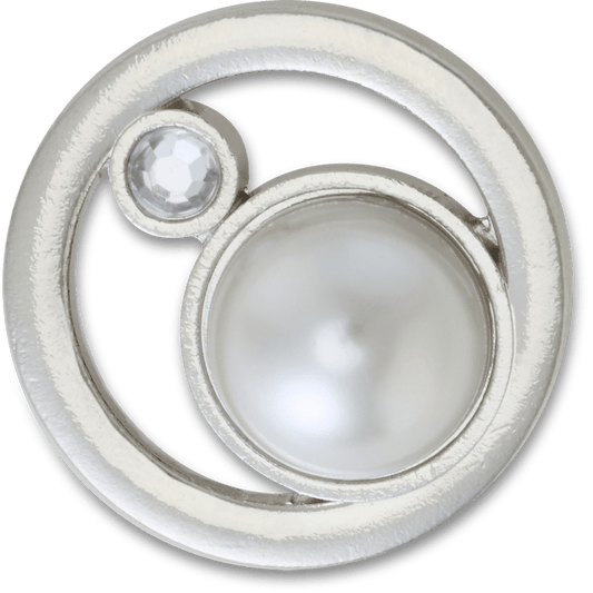 Silver Ring With Pearl Jibbitz™ charms Women|Men|Jibbitz™ Charms Discount