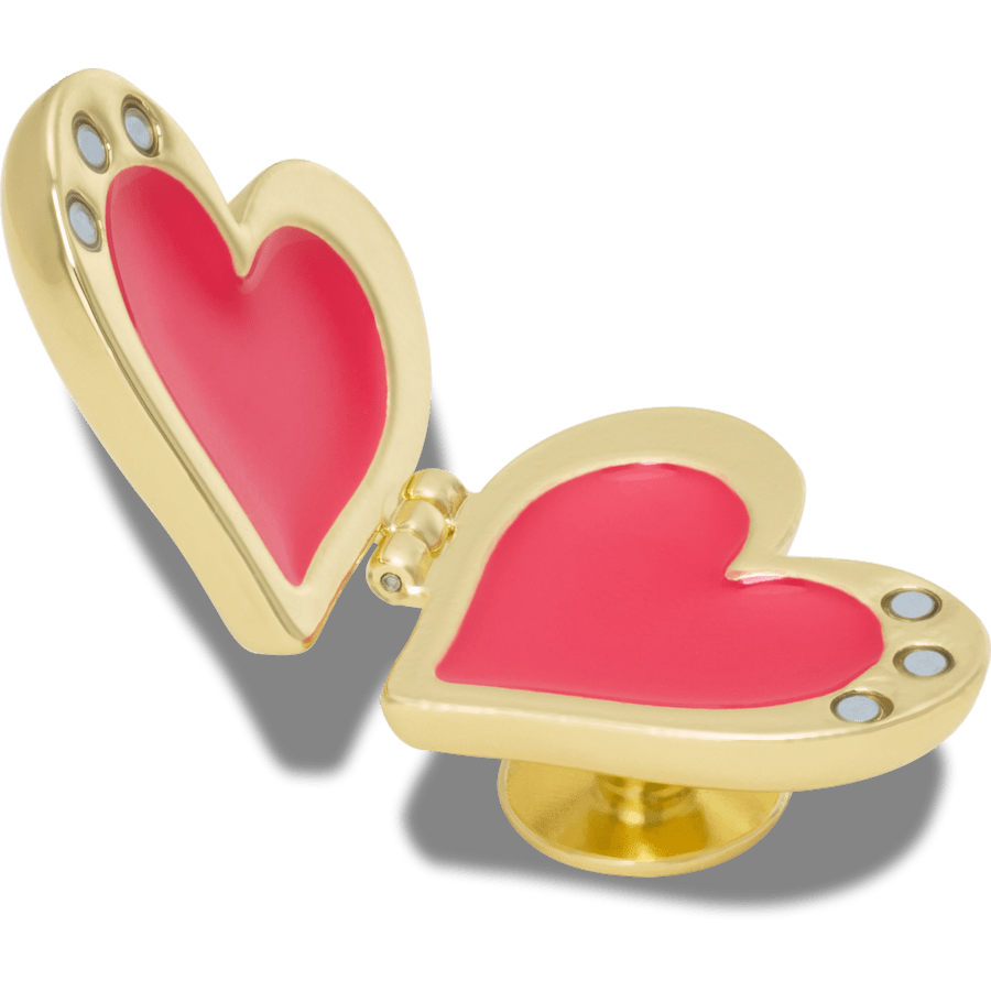 Gold Bubble Locket Heart Jibbitz™ charms Women|Men|Jibbitz™ Charms On Sale