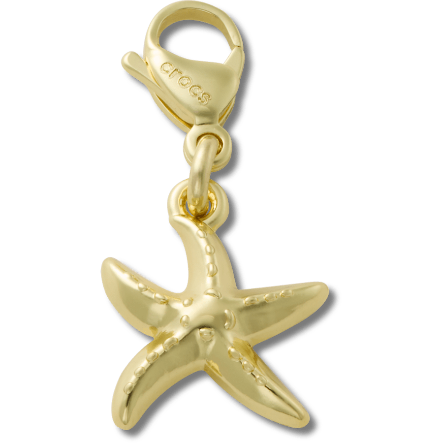 Gold Starfish Charm Jibbitz charm Women|Men|Kids Discount