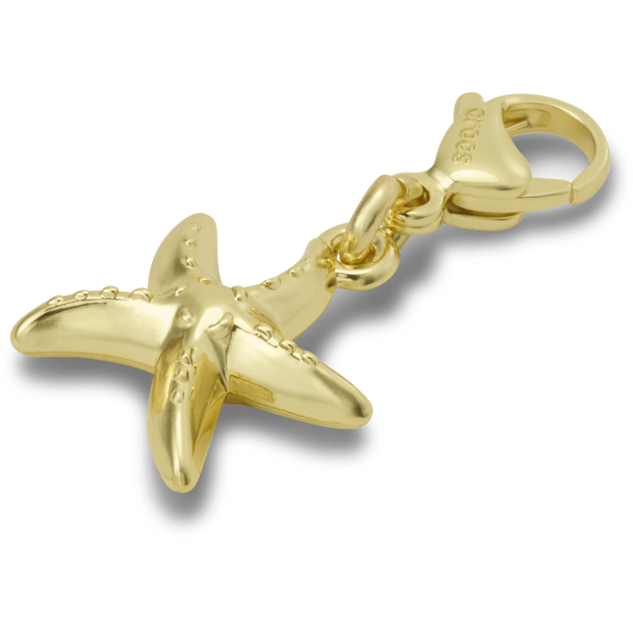 Gold Starfish Charm Jibbitz charm Women|Men|Kids Discount