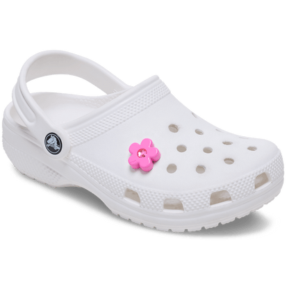 Bright Pink Flower With Gem Jibbitz™ charms - Crocs