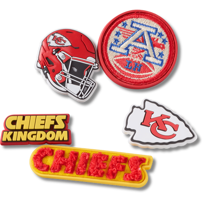 NFL Kansas City Chiefs 5 Pack Jibbitz Shoe Charm - Crocs