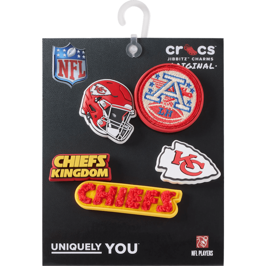 NFL Kansas City Chiefs 5 Pack Jibbitz Shoe Charm Women|Men|Jibbitz™ Charms Sale
