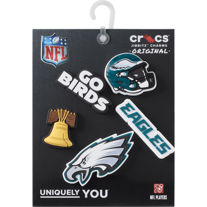 NFL Philadelphia Eagles 5 Pack Jibbitz Shoe Charm - Crocs