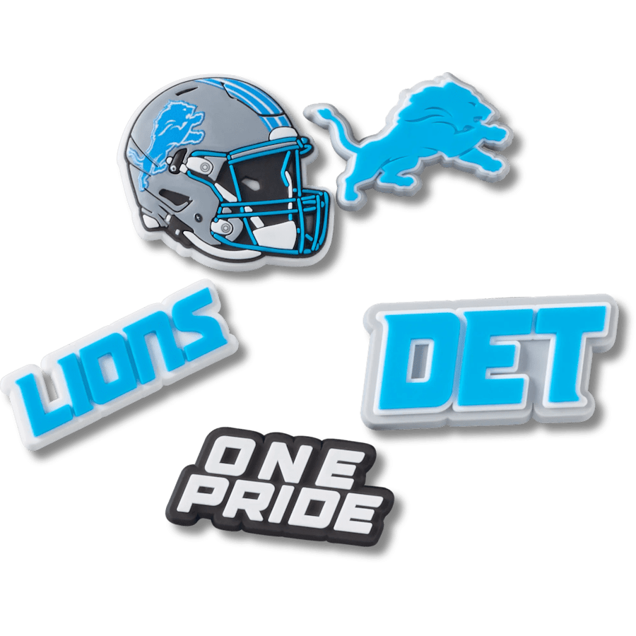 NFL Detroit Lions 5 Pack Jibbitz Shoe Charm Women|Men|Jibbitz™ Charms Online