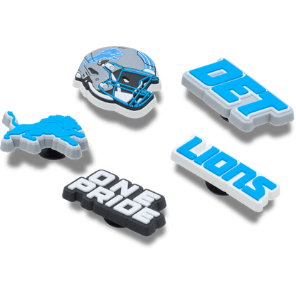 NFL Detroit Lions 5 Pack Jibbitz Shoe Charm - Crocs