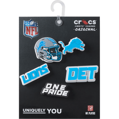 NFL Detroit Lions 5 Pack Jibbitz Shoe Charm - Crocs
