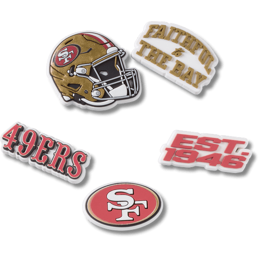 NFL San Francisco 49ers 5 Pack Jibbitz Shoe Charm Women|Men|Jibbitz™ Charms Sale