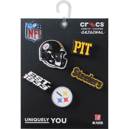 NFL Pittsburgh Steelers 5 Pack Jibbitz Shoe Charm - Crocs