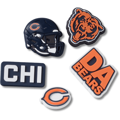 NFL Chicago Bears 5 Pack Jibbitz Shoe Charm - Crocs