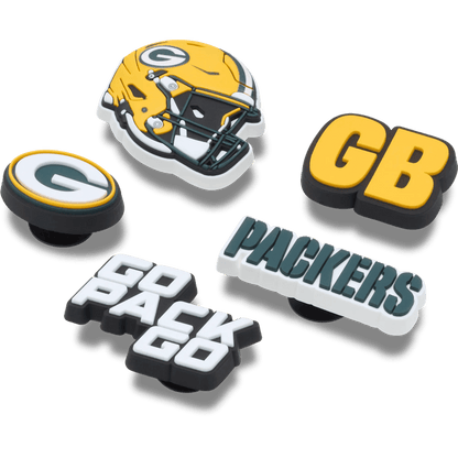 NFL Green Bay Packers 5 Pack Jibbitz Shoe Charm - Crocs