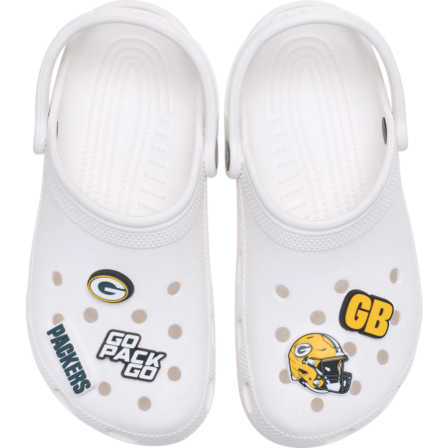 NFL Green Bay Packers 5 Pack Jibbitz Shoe Charm Women|Men|Jibbitz™ Charms On Sale