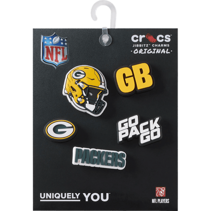 NFL Green Bay Packers 5 Pack Jibbitz Shoe Charm - Crocs