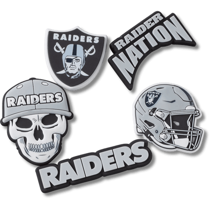 NFL Las Vegas Raiders 5 Pack Jibbitz Shoe Charm - Crocs