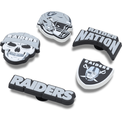 NFL Las Vegas Raiders 5 Pack Jibbitz Shoe Charm - Crocs