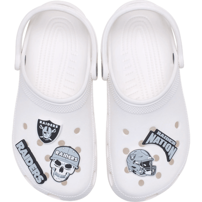 NFL Las Vegas Raiders 5 Pack Jibbitz Shoe Charm - Crocs