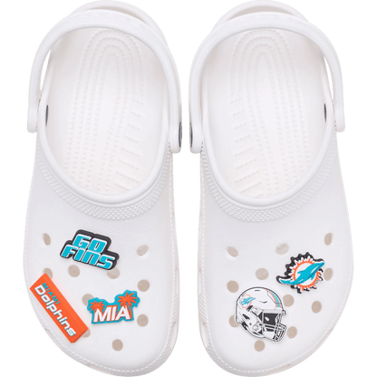 NFL Miami Dolphins 5 Pack Jibbitz Shoe Charm - Crocs
