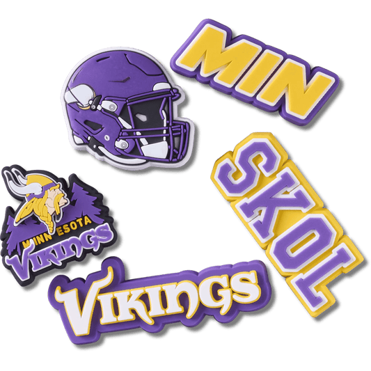 NFL Minnesota Vikings 5 Pack Jibbitz Shoe Charm Women|Men|Jibbitz™ Charms Sale