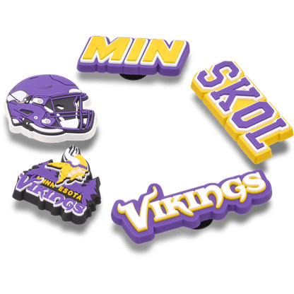 NFL Minnesota Vikings 5 Pack Jibbitz Shoe Charm - Crocs