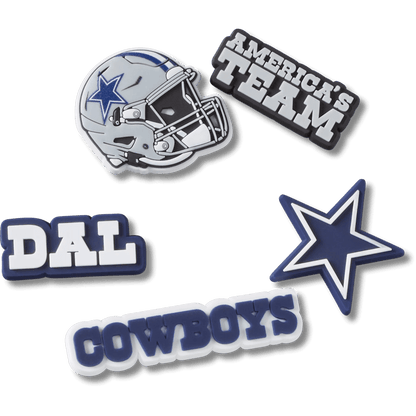 NFL Dallas Cowboys 5 Pack Jibbitz Shoe Charm - Crocs