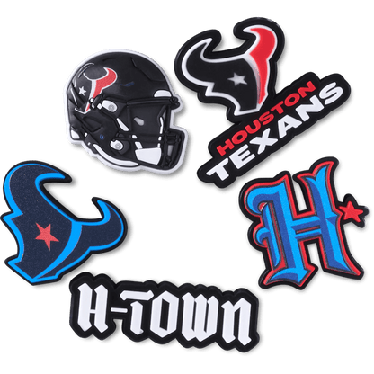 NFL Houston Texans 5 Pack Jibbitz Shoe Charm - Crocs
