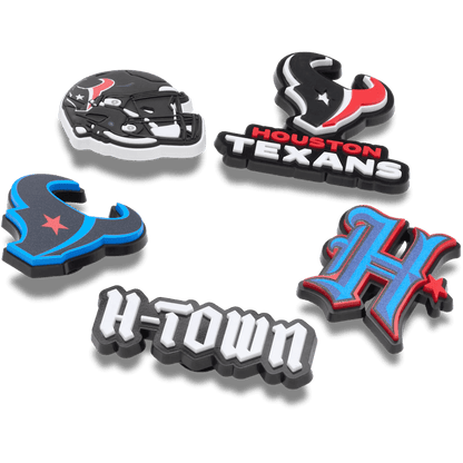 NFL Houston Texans 5 Pack Jibbitz Shoe Charm - Crocs