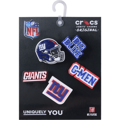 NFL New York Giants 5 Pack Jibbitz Shoe Charm - Crocs