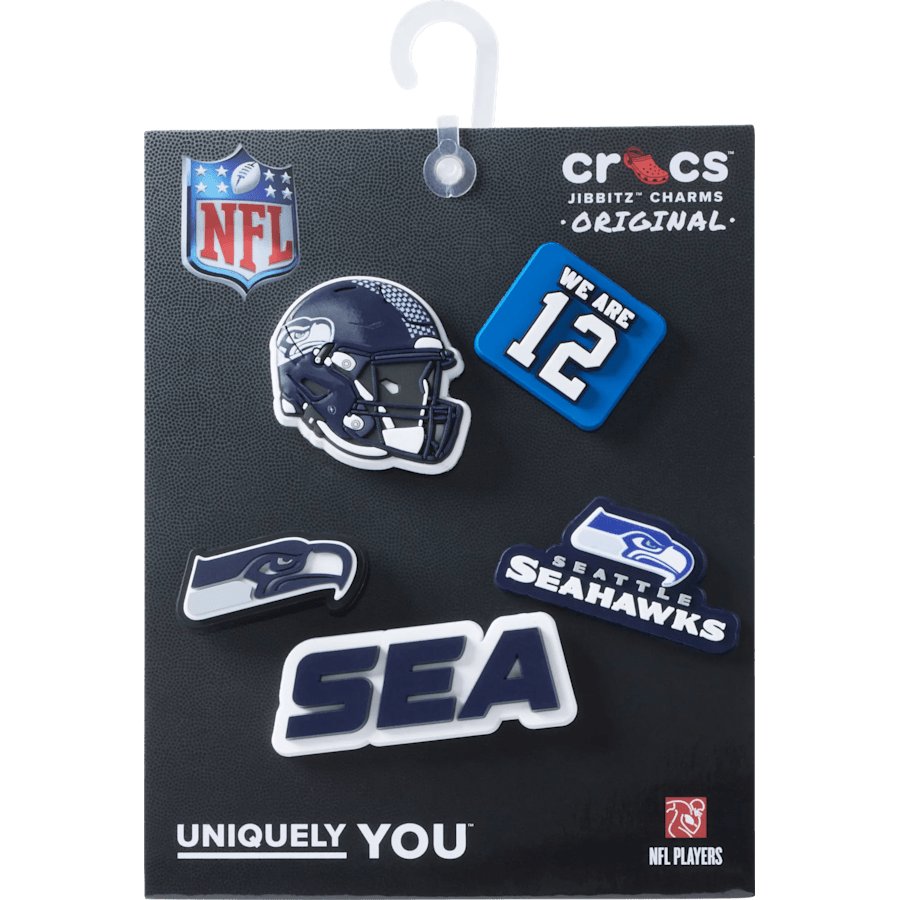 NFL Seattle Seahawks 5 Pack Jibbitz Shoe Charm Women|Men|Jibbitz™ Charms For Sale